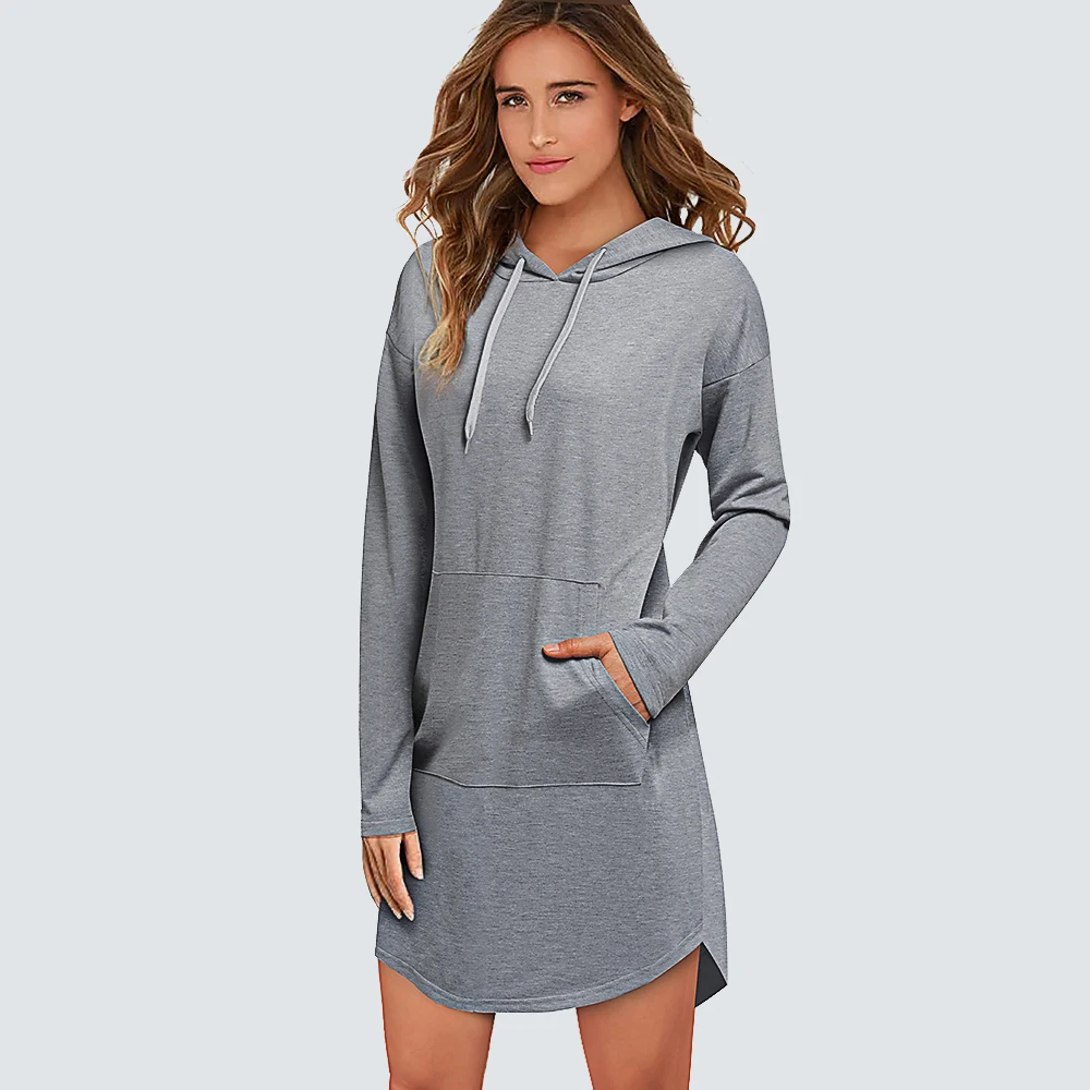 

Women Solid color Hoodies Sweatshirts Autumn Winter Long Sleeve Jumper Pullover Top Blouse HB557