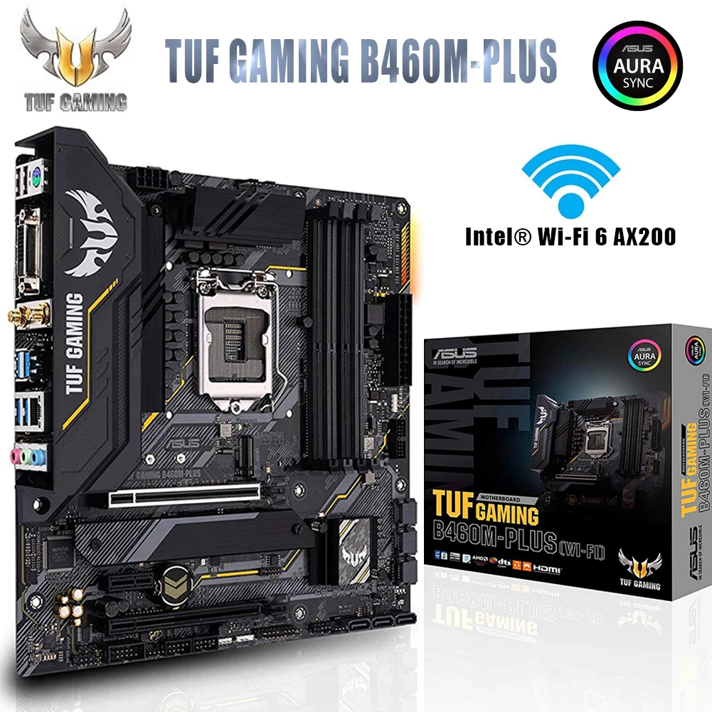 Asus Tuf Gaming B460m Motherboard Lga1200 Plus Wifi 6 For Intel Lga