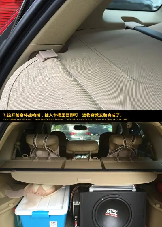 Защитный чехол для багажника Honda CR-V CRV 2007 2008 2009 2010 2011 Высокое качество авто аксессуары черный бежевый
