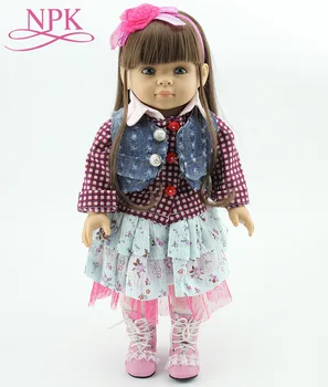 

45CM Silicone Reborn Baby Dolls Baby Doll Alive Realistic Boneca Bebes Lifelike Real Girl Doll Reborn Birthday Christmas