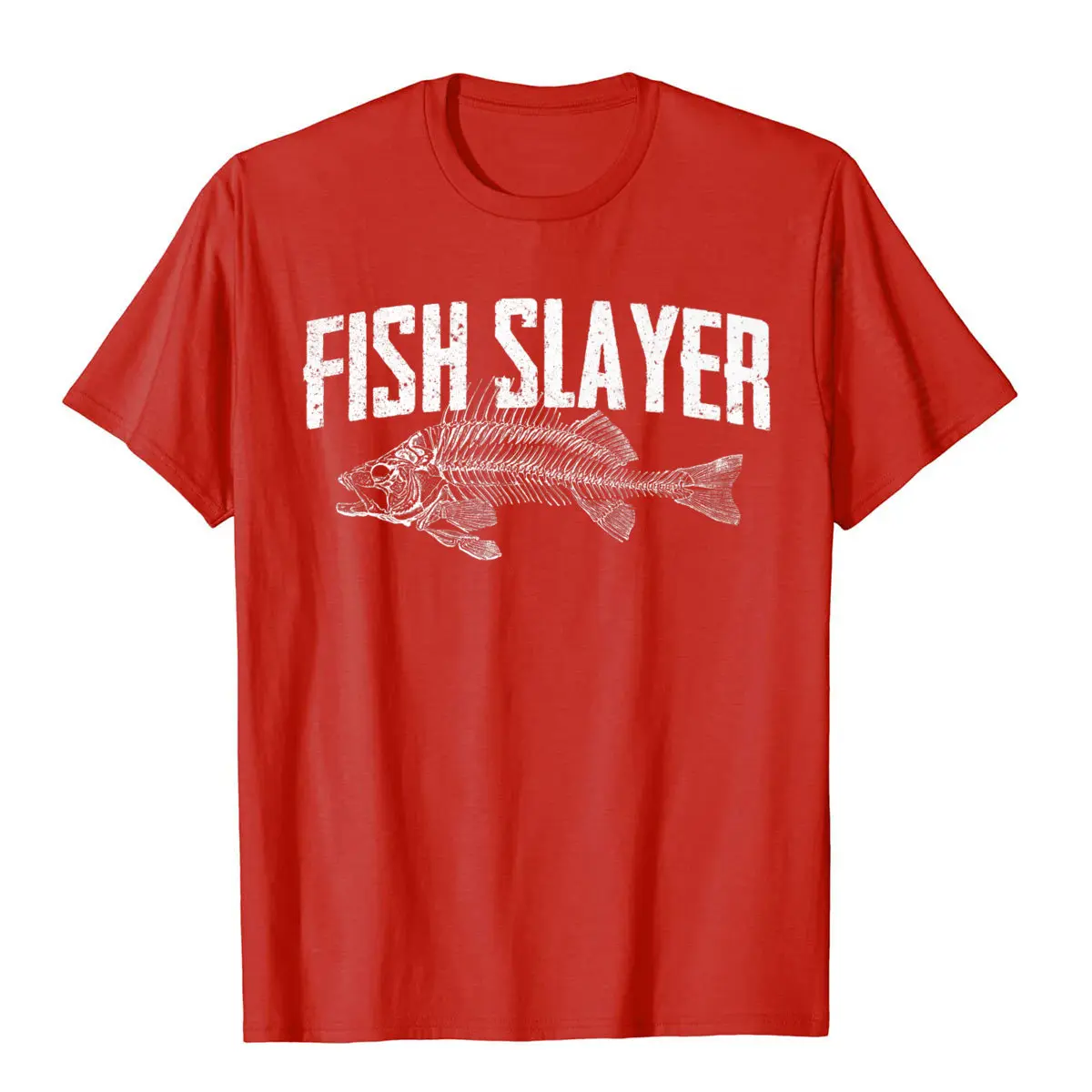 Fish Slayer Fishin Fisherman Fisherwoman T-Shirt Brand New Casual