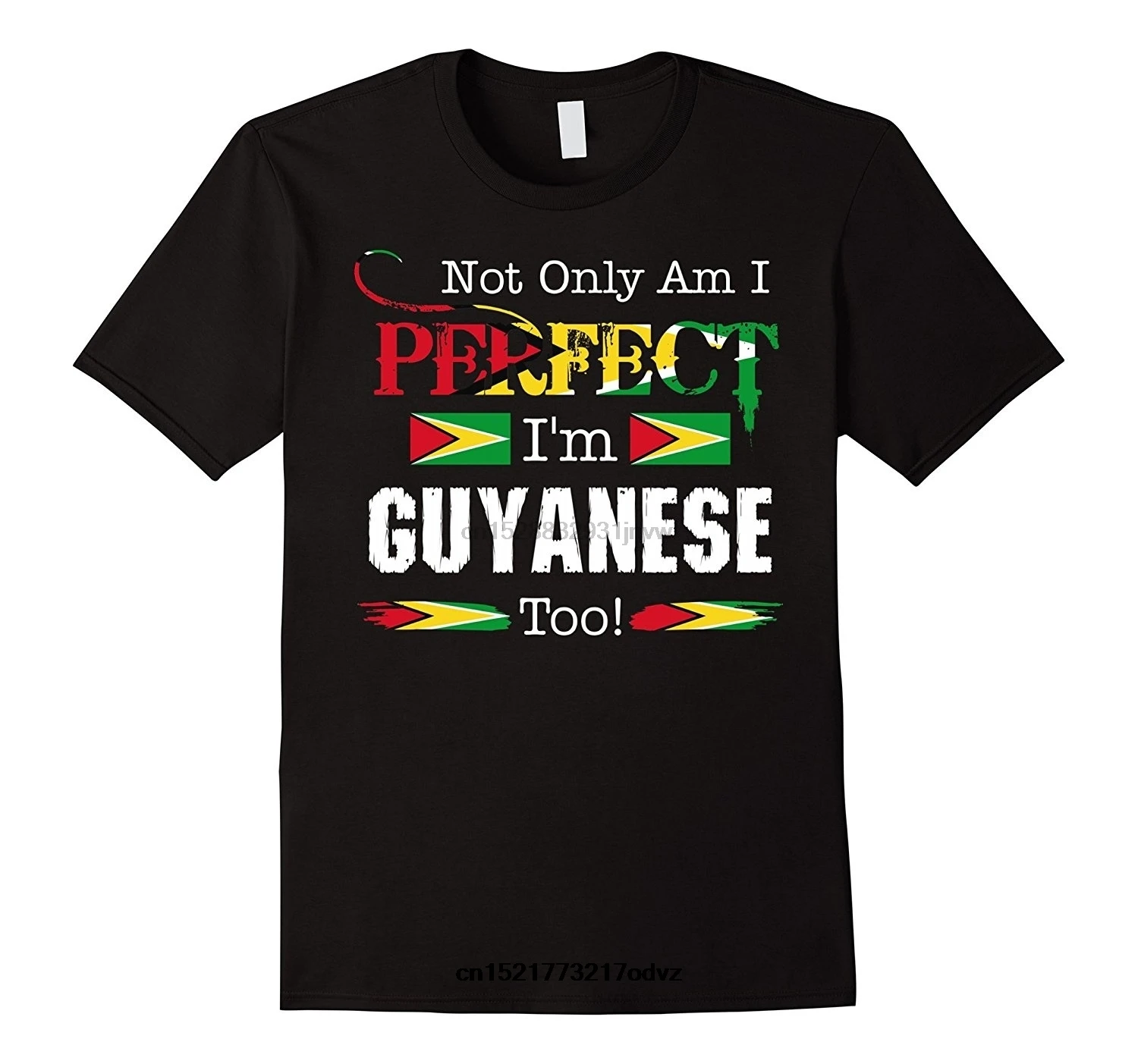 Футболка мужская и женская не только идеальная но надпись I'm Guyanese Too Pride Country