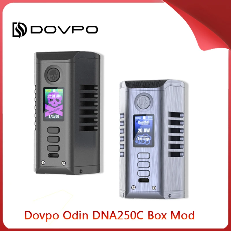 Электронная сигарета Dovpo Odin DNA250C Vape Mod fit 510 Распылитель с резьбой оснащен Evolve chip Box |