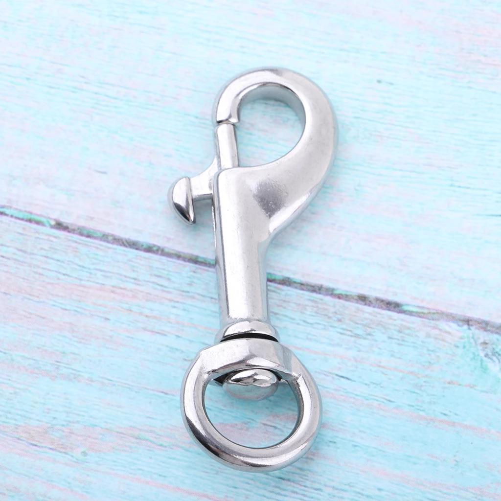 316 Stainless Steel Hook Swivel Eye Bolt Snap for Scuba Diving Diver 68mm