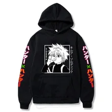 

Hot Japan Hunter X Hunter Anime Hoodie Manga Kawaii Killua Zoldyck Print Hoodies Men/Women Long Sleeve Oversized Sweatshirts Top