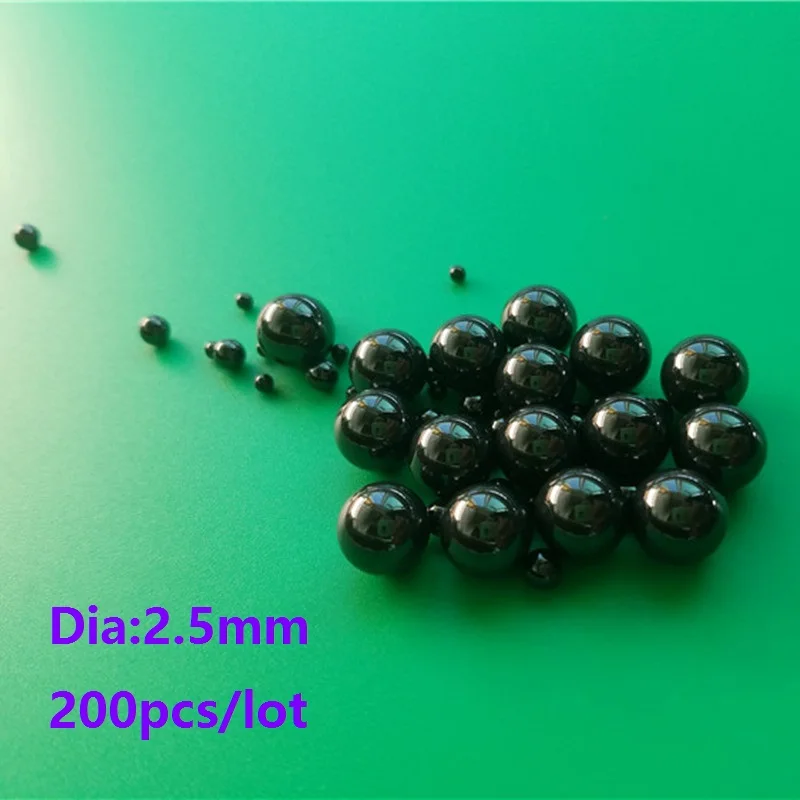 

200pcs/lot G5 Si3N4 Diameter 2.5mm ceramic balls Silicon Nitride 2.5 mm bearing balls