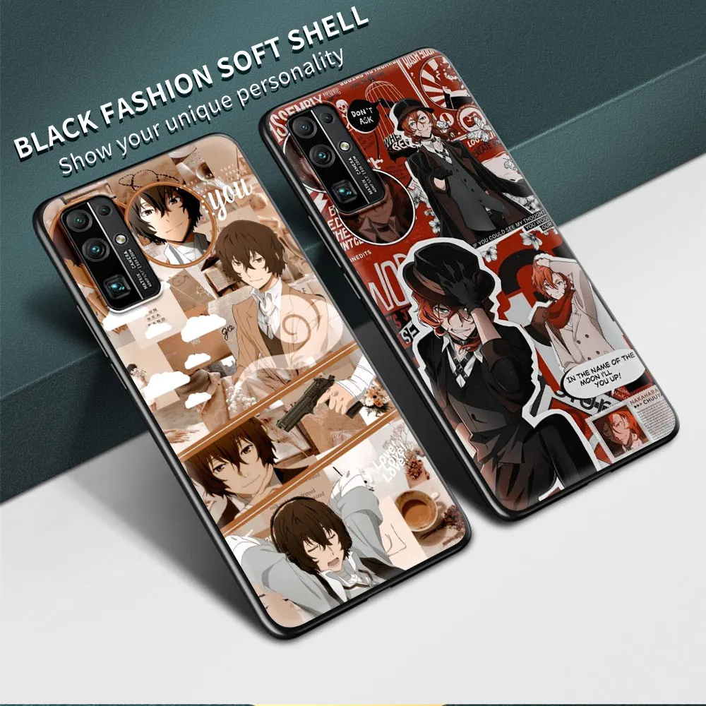 Bungo Stray Dog Anime Silicone Phone Case For Honor 8X 8A 8S 9A 9S 9C 9X 10 20 Lite 20 Pro 20S 20e Play 30i Cover Coque Fundas