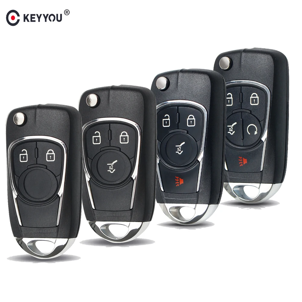 

KEYYOU Modified Car Flip Key Shell Case For Chevrolet Cruze Epica Lova Camaro Impala For VAUXHALL OPEL Insignia Astra J Zafira C