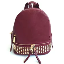 Women PU Leather waterproof mini travel Punk Backpack Girl School hand Bag Shoulders High Quality Ladies Designer evening Bolsas