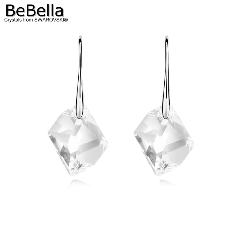 BeBella ромбовидные хрустальные Висячие серьги подвеска с кристаллами Swarovski