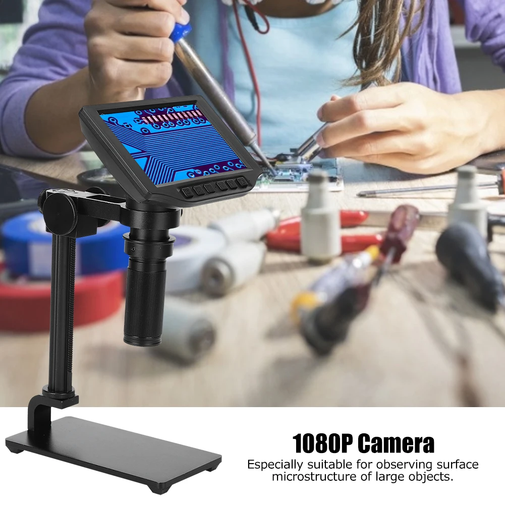 1080P HDMI 24MP USB цифровой электронный микроскоп с пультом дистанционного управления