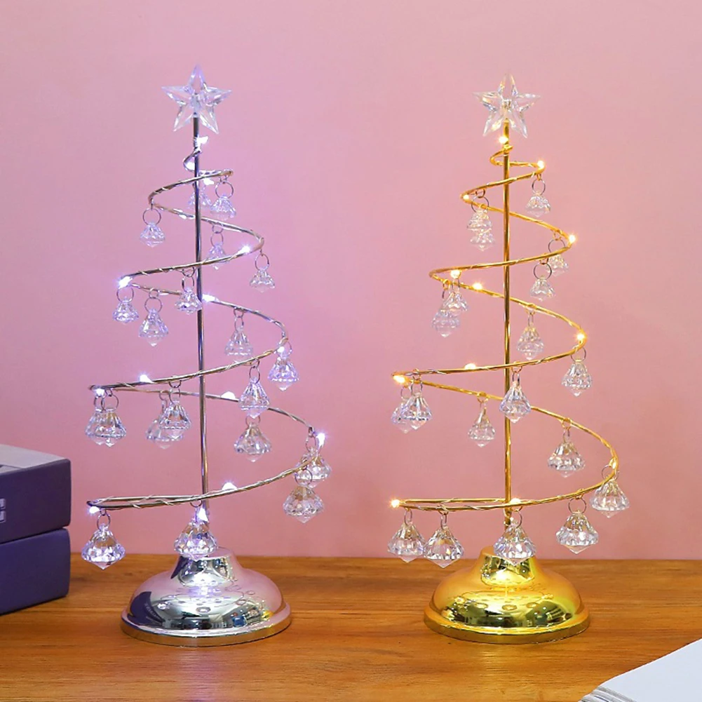 Christmas Tree Light Luminous Crystal Star Lantern Party Props Home Fireplace Decoration Supplies | Лампы и освещение