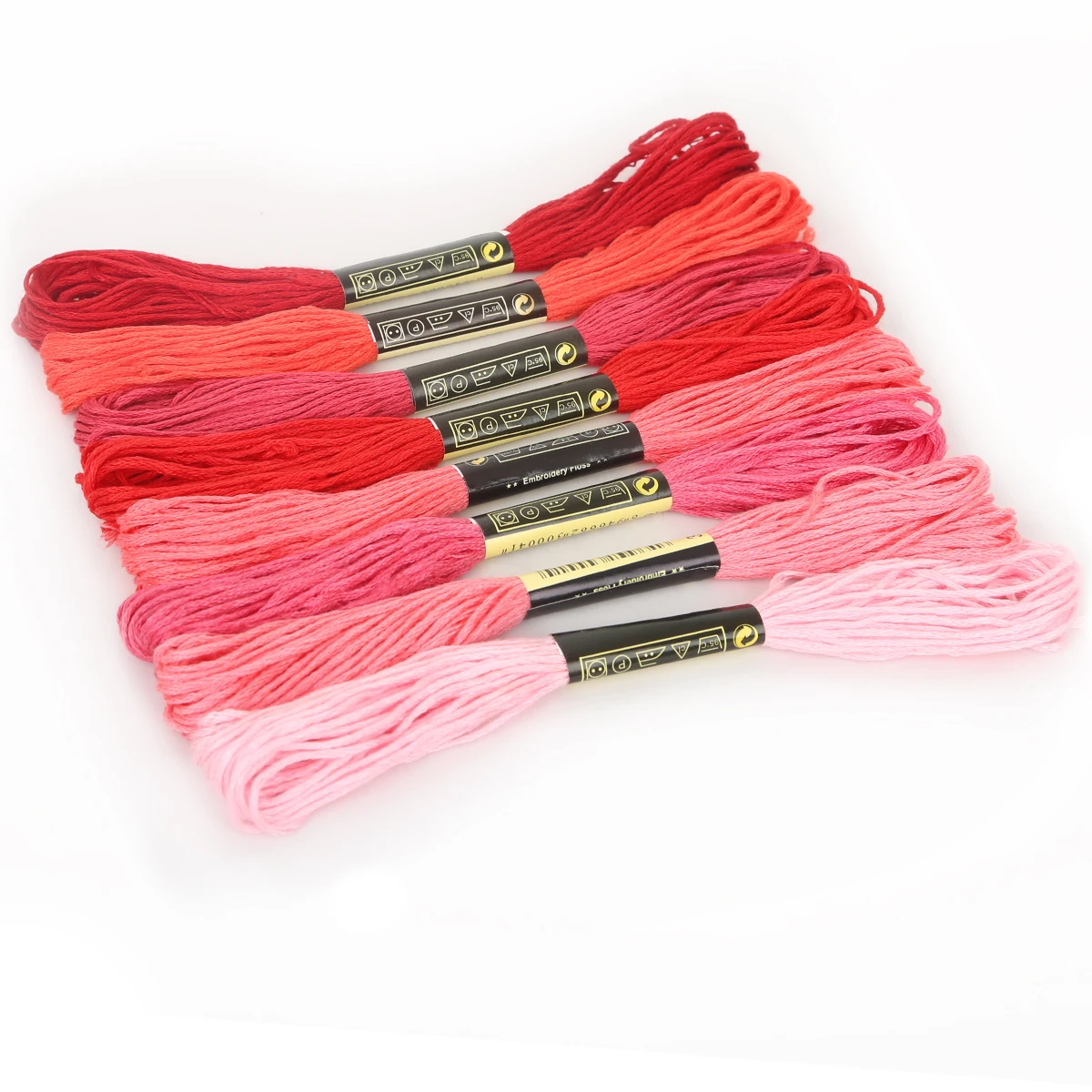Vibrant Multicolor Embroidery Thread Floss Kit - 8-Piece Set for DIY Sewing and Cross Stitch Projects