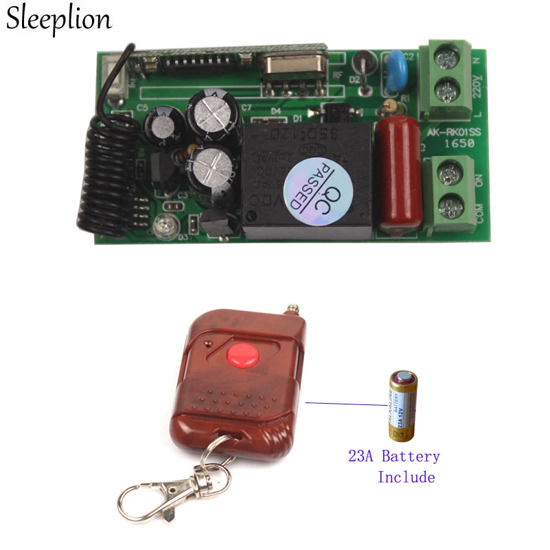 

Sleeplion 433Mhz Universal Wireless Remote Control Switch 220V Relay Receiver Module 315/433 Mhz Remote Controls 110V Switch