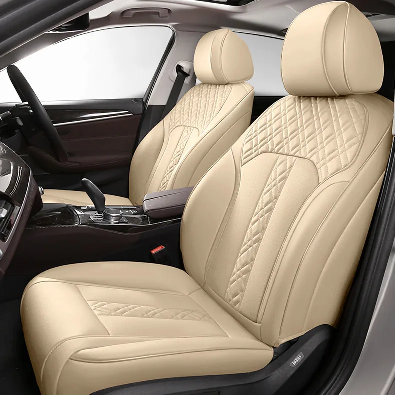 BEIGE Чехол для автокресла из воловьей кожи на заказ для Lexus RX270 RX 300 RX350 RX450h RX330 GS300 GS350 ES LS NX CT200h IS RC автомобильные аксессуары - Название цвета: BEIGE