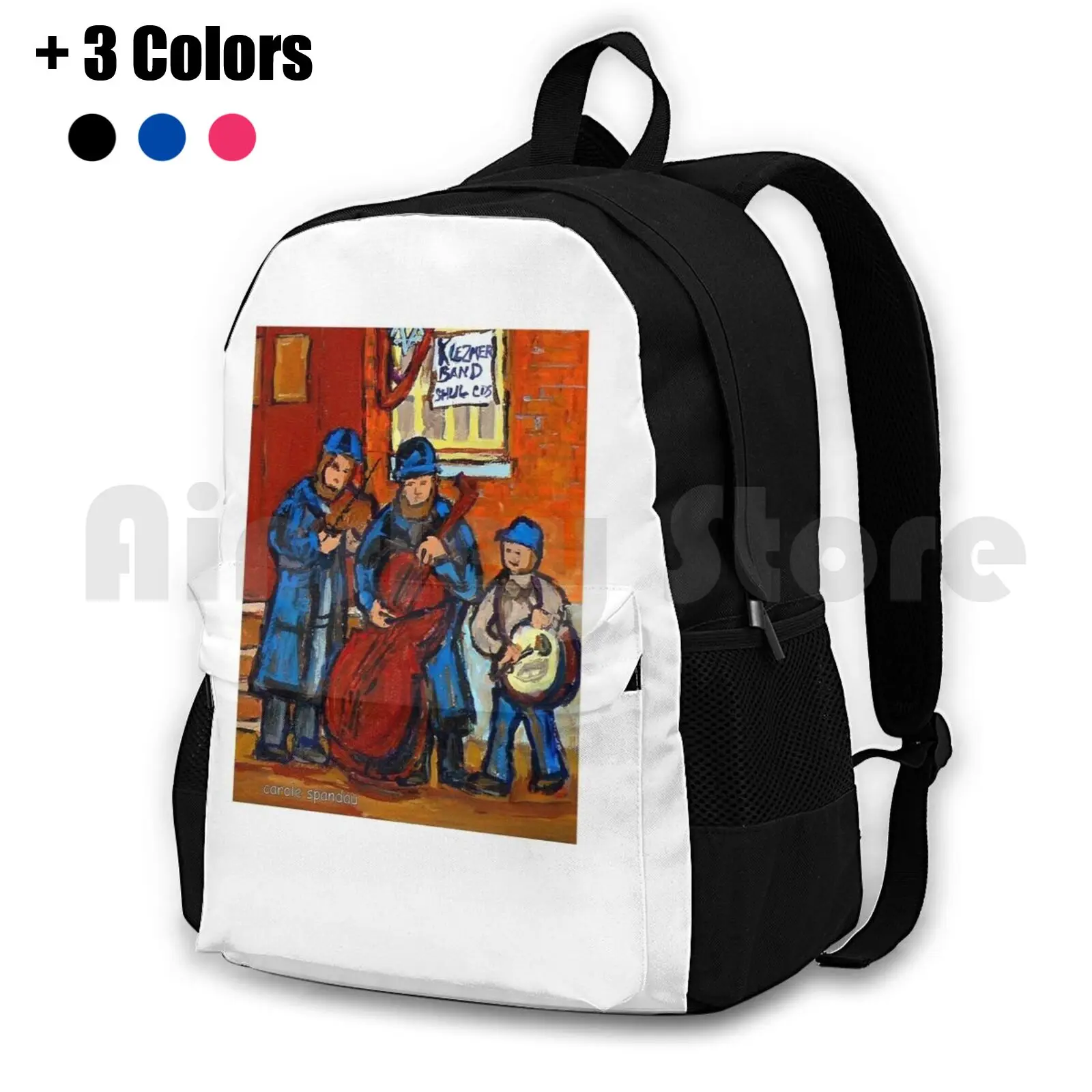 Klezmer Band Playing At A Wedding Outdoor Hiking Backpack Riding Climbing Sports Bag Montreal Bagg Synagogue Shul Chupa | Багаж и сумки