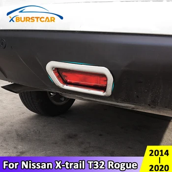 

Xburstcar for Nissan X-trail Xtrail T32 Rogue 2014 - 2020 Chrome Rear Brake Lights Protector Cover Back Brake Lamp Trim