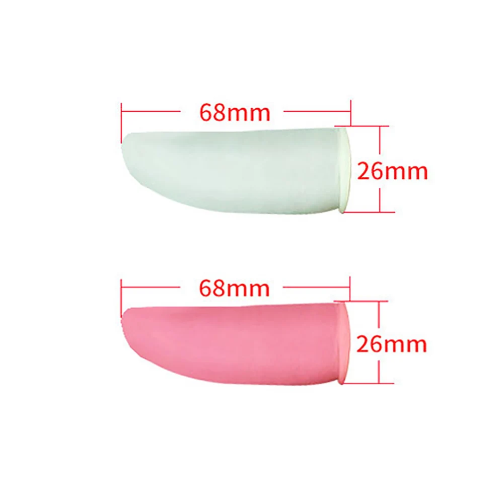 100 шт./упак. кончики пальцев промышленного применения ювелирные изделия очистки детская кроватка антистатические одноразовые латексные защитные перчатки крафтинг