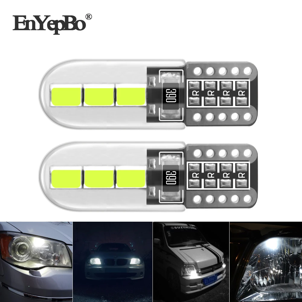 2 шт. T10 лампа W5W боковые парковочные огни для Renault Koleos Megane Scenic Fluence Laguna Velsatis Canbus