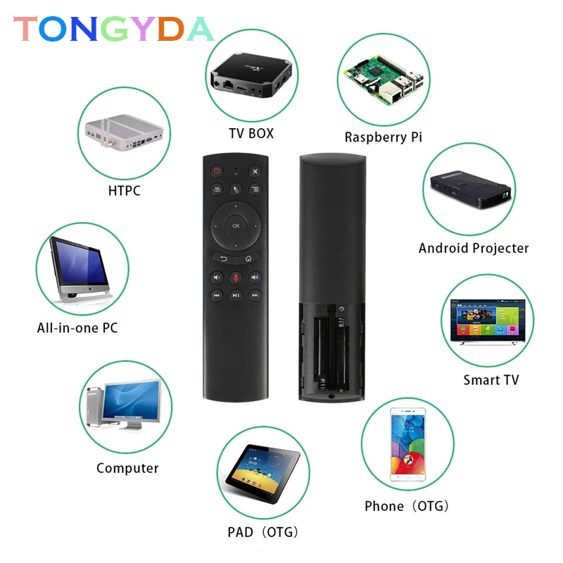 

G20S 2.4G Wireless Air Mouse With Gyroscope Voice Control Sensing Universal Mini Keyboard Remote Control For PC Android TV Box