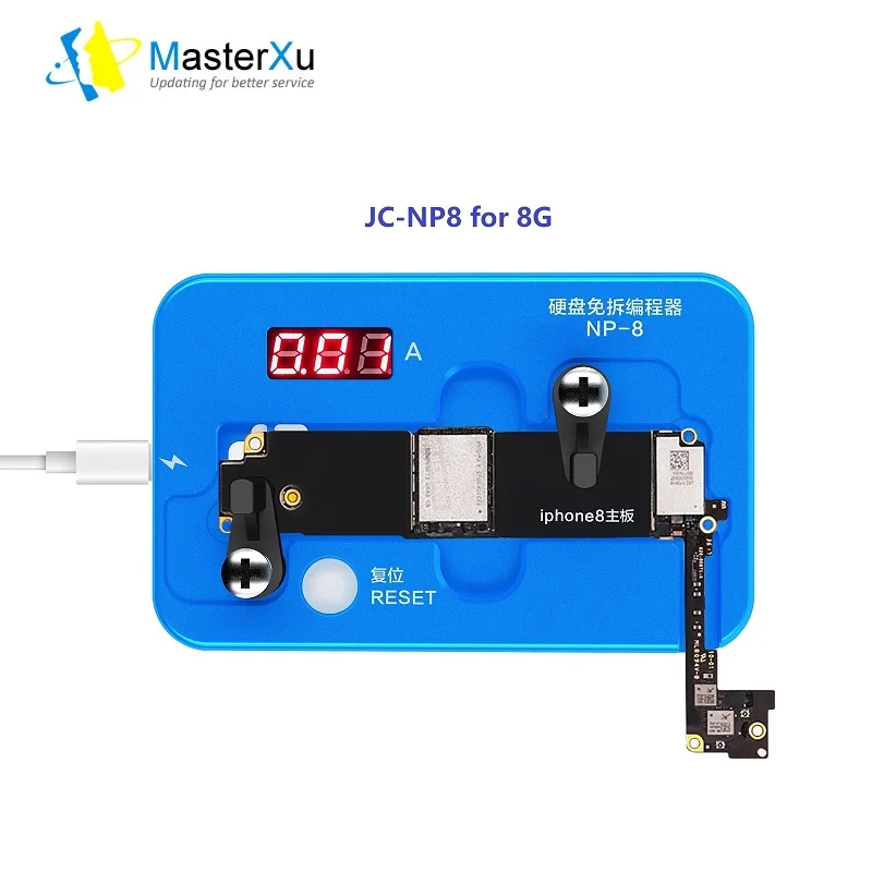 US $383.04 JCID JC NP8 Nand Programmer NonRemoval HDD For IPhone 8 8G SN Wifi BT Mac Data ReadWriteEdit SYSCFG Formatting
