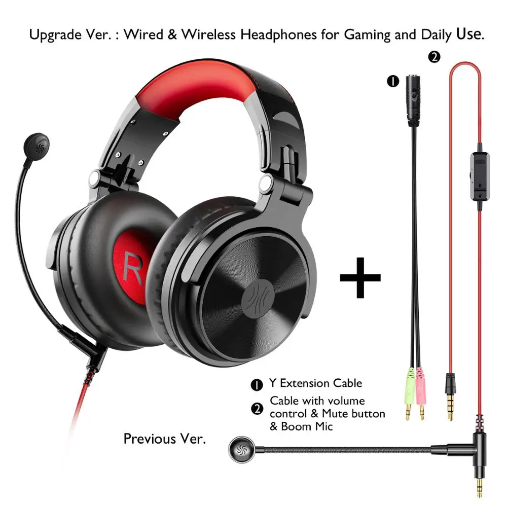 Fones de Ouvido sem Fio com Estender Bluetooth para Xbox Mic para Chating Oneaudio Novo Gaming Headset Dobrável Portátil Etc - Image 3