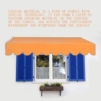

3x1.5/2x1.5m Sunshade Waterproof Replacement Awning Fabric For Yard Garden Balcony Patio Awning Exterior Sunshade Canopy Window