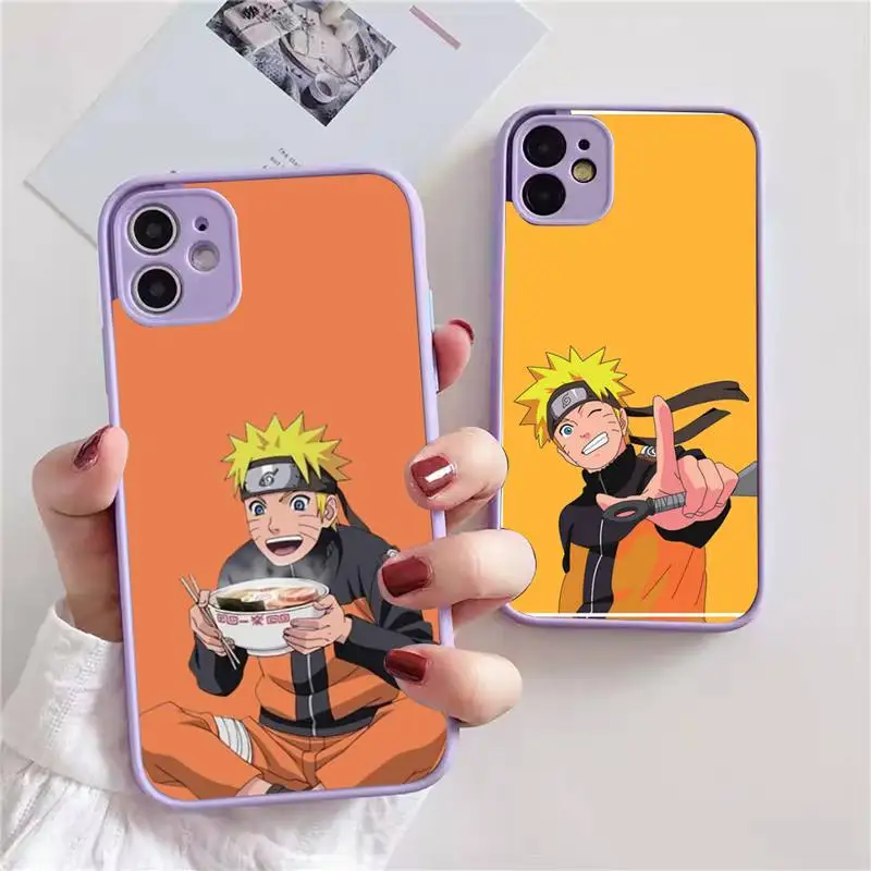 Namikaze Uzumaki-Narutos Phone Case For iphone 13 12 11 xr xs x 7 8 pro max Plain Soft TPU Silicone Clear Cover | Мобильные телефоны