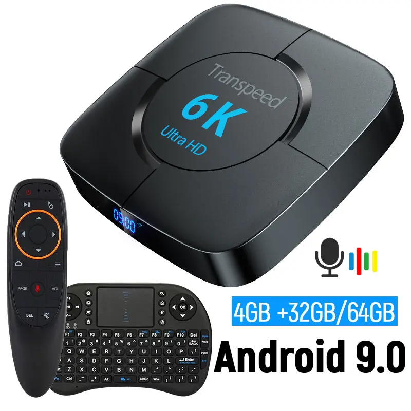 ТВ приставка с поддержкой Android 9 0 Wi Fi 4 + 64 ГБ|ТВ-приставки и медиаплееры| |