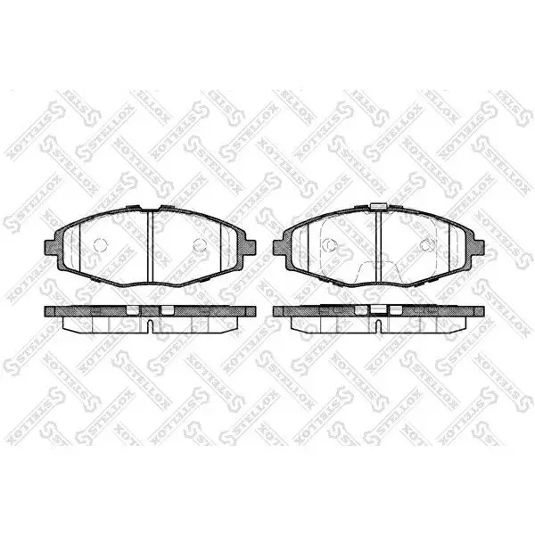 Колодки дисковые п. с антискрип. пластинами\ Daewoo Lanos 1.5 VI