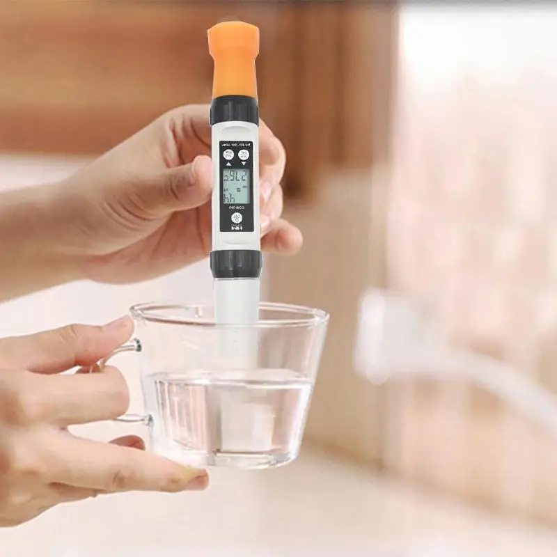 

HM COM-360 4 in 1 Meter Digital Water Purity Testing Tools Accurate and Fast Reading Waterproof Durable Water Quality Monitor