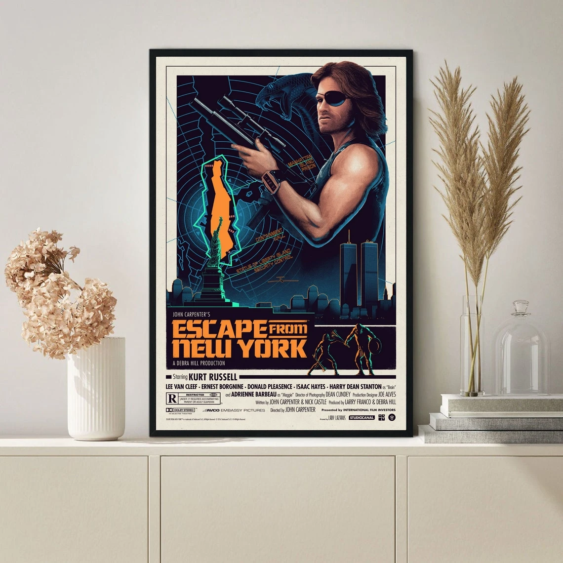 

Escape from New York Classic Hot Sale Movie Canvas Art Print Poster Wall Painting Home Decoration (No Frame)