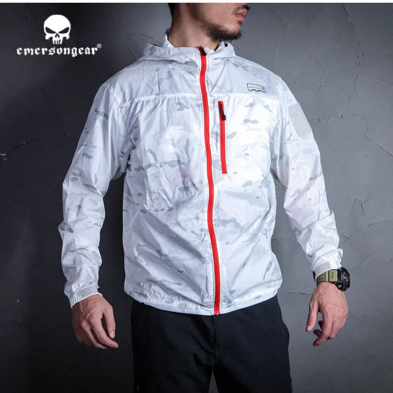 MCAP RED ZIP Emerson emersongearS серии T.A.S.L тактический стиль Windliner windsheild кожи одежда куртка Multicam MCAP - Цвет: MCAP RED ZIP
