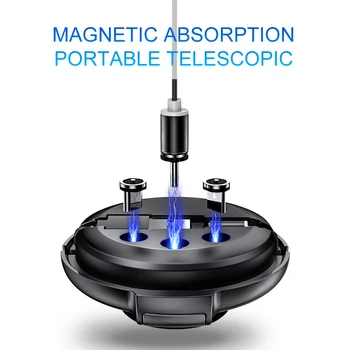 

3 in1 Magnetic Cable Portable Magnetic Charger Cable For Xiaomi Huawei Samsung Phone USB Fast Charging Cord 2019