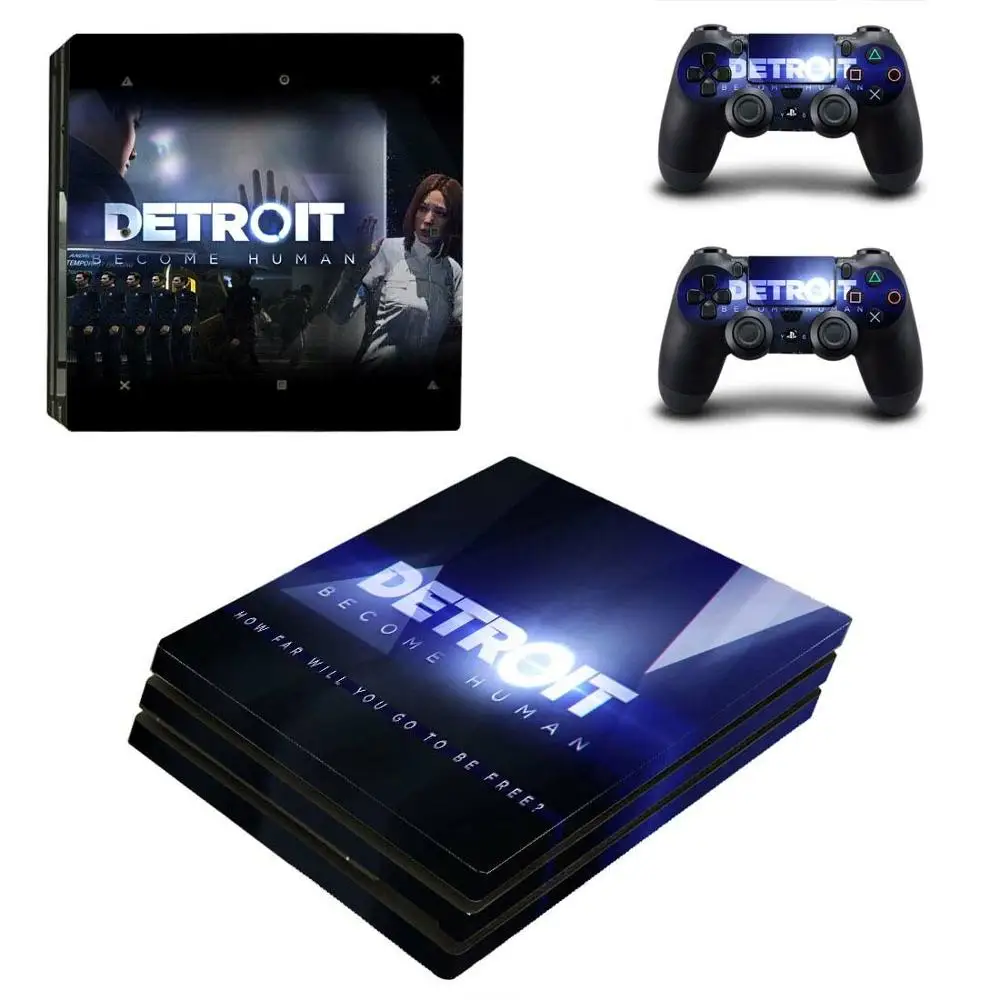 Детройт: стать человеком PS4 Pro наклейки PS 4 Play станция 4 Pro Кожа Pegatinas для playstation 4 Pro консоль и контроллер - Цвет: YSP4P-2115