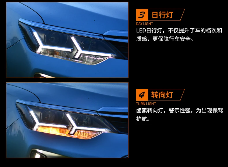 Автомобильный Стайлинг для- Camry фары светодиодная фара дальнего света Camry светодиодный DRL hid H7/D2H фары аксессуары