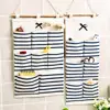 50%HOT6/8 Pockets Cotton Linen Fabric Wall Door Hanging Bag Organizer Storage Pouch 1