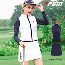 Плюс бархат утолщение! Ультра-светильник, женский пуховик для гольфа, осенний зимний костюм, теплый жилет+ юбка, мягкий, удобный, высокое качество