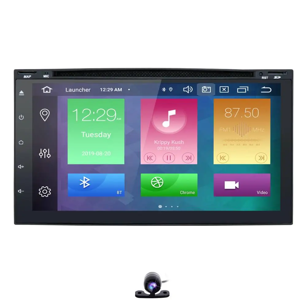 Camera3 " 2Din DSP ips PX5 Восьмиядерный Android 9,0 Автомобильный мультимедийный плеер для Nissan для hyundai для Kia gps-навигация, радио, стерео-видео - Цвет: Camera3