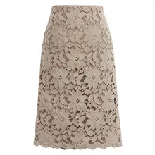 

Stylish Women Skirt A-line Warm Solid Color Lace Skirt Bodycon Skirt A-line Skirt