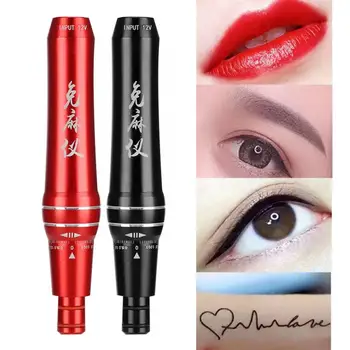 

Tattoo Pen Semi-Permanent Makeup Tattoo Pen Machine for Eyebrow Lip Eyeliner US Plug 100-240V Permanent Makeup Machine
