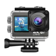 

Helmet Action Camera 4K 60FPS 20MP 2.0 Touch LCD 4X EIS Dual Screen WiFi Waterproof Remote Control Webcam Sport Video Recorder