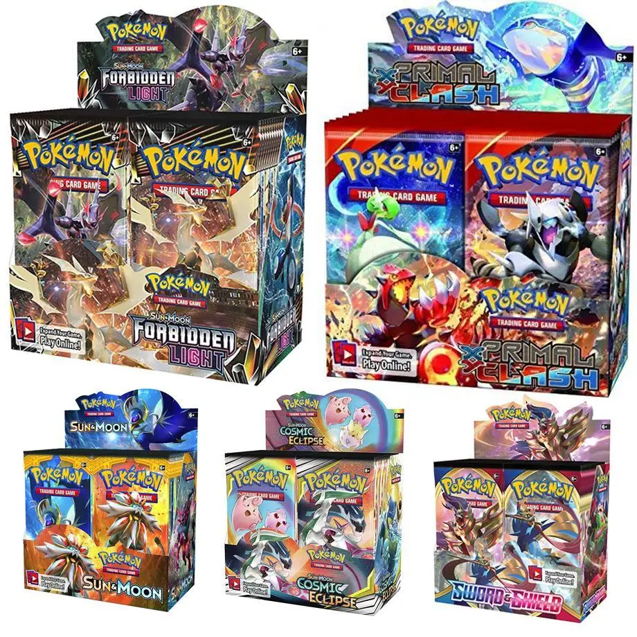 324 карт Pokemon TCG: Sun & Moon Celestial Storm 36 Pack Booster Box торговая карта игра Детские
