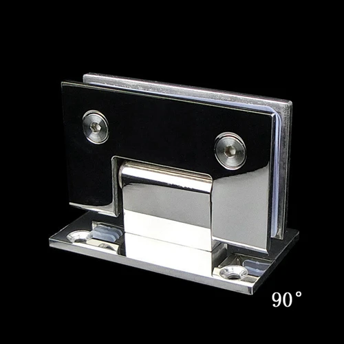 mirrored 304 петли из нержавеющей стали для ванной, душевой комнаты, стеклянные дверные петли, бескаркасные стеклянные дверные петли, стеклянные петли на 90 градусов - Цвет: mirrored