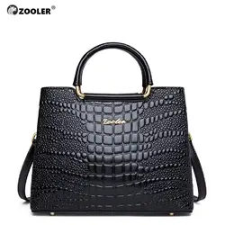 Zooler натуральная кожа сумка дизайнерские сумки высокого качества сумки женские известные бренды сумка на плечо женская сумка на плечо bag-C161