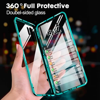 

360 Full Protection Magnetic Case For Xiaomi Mi 10 9 9T 8 CC9 Pro Lite Mi Note 10 Pro Lite F1 Max3 A3 Lite Bumper Double Glass