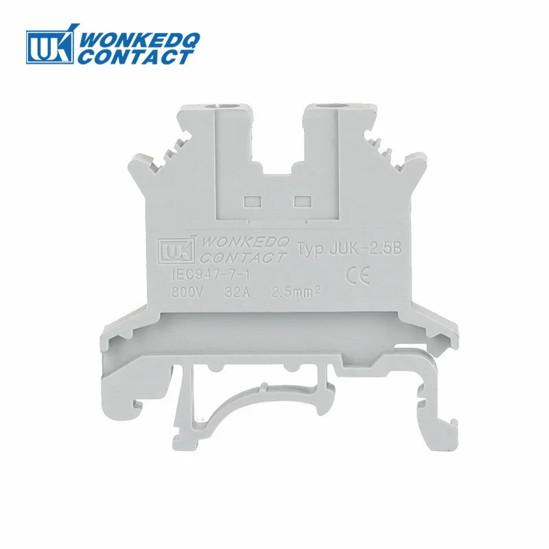 Borniers Électriques Uk2.5b Pour Câble, 2.5mm, 10 Pièces, Connecteur  Électrique À Vis, Bornier Rail Din Uk 2.5 - Borniers - AliExpress