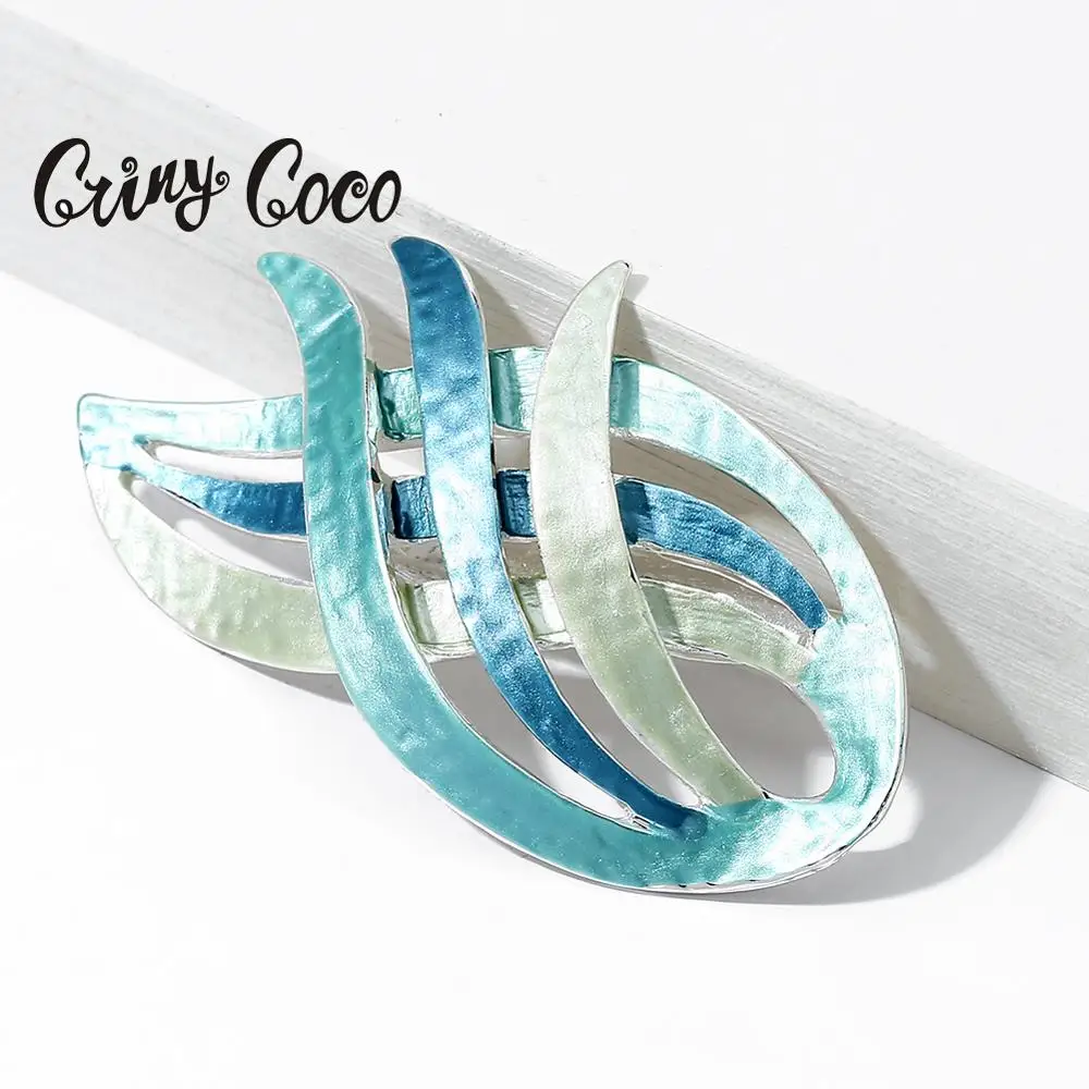 Cring Coco 2020 Новое поступление Изысканная эмалированная брошь в форме листа булавка женские броши из сплава для