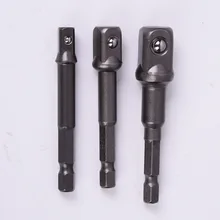 1/" 3/8" 1/" дюймовый шестигранное гнездо адаптера для Ударная дрель сверло углерода Сталь 3 шт./компл. маленький разъем инструменты