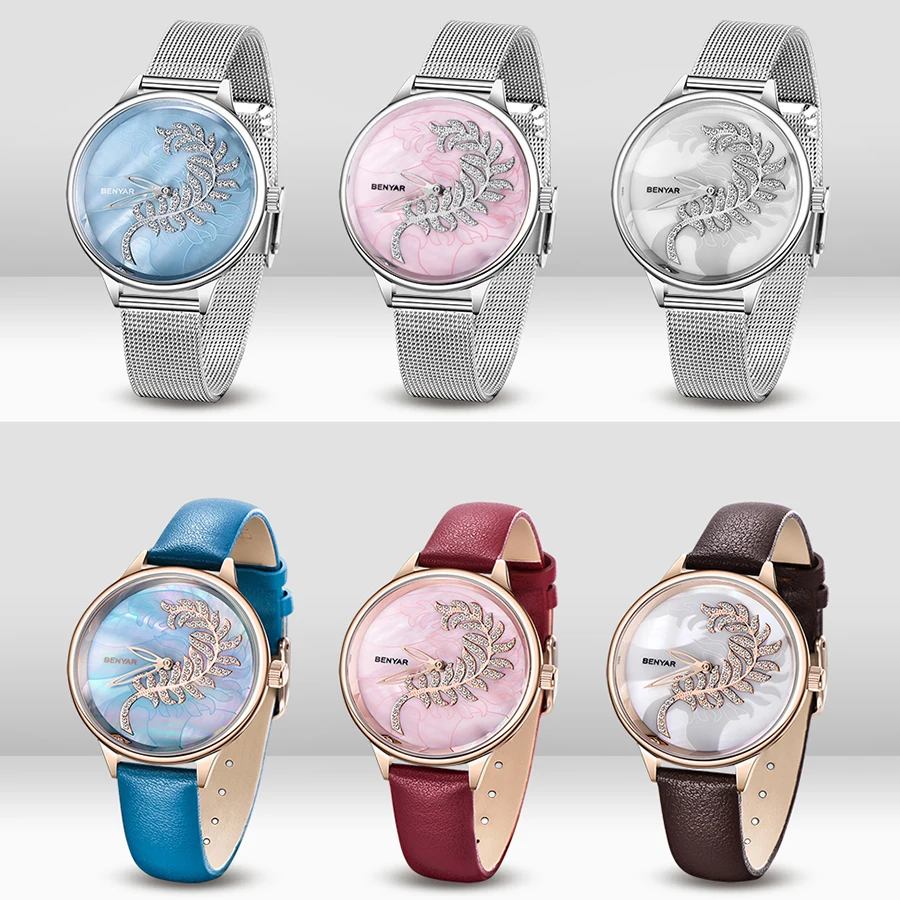 BENYAR женские часы модные женские часы для женщин часы-браслет женские роскошные Брендовые Часы Montre Femme Saat подарок
